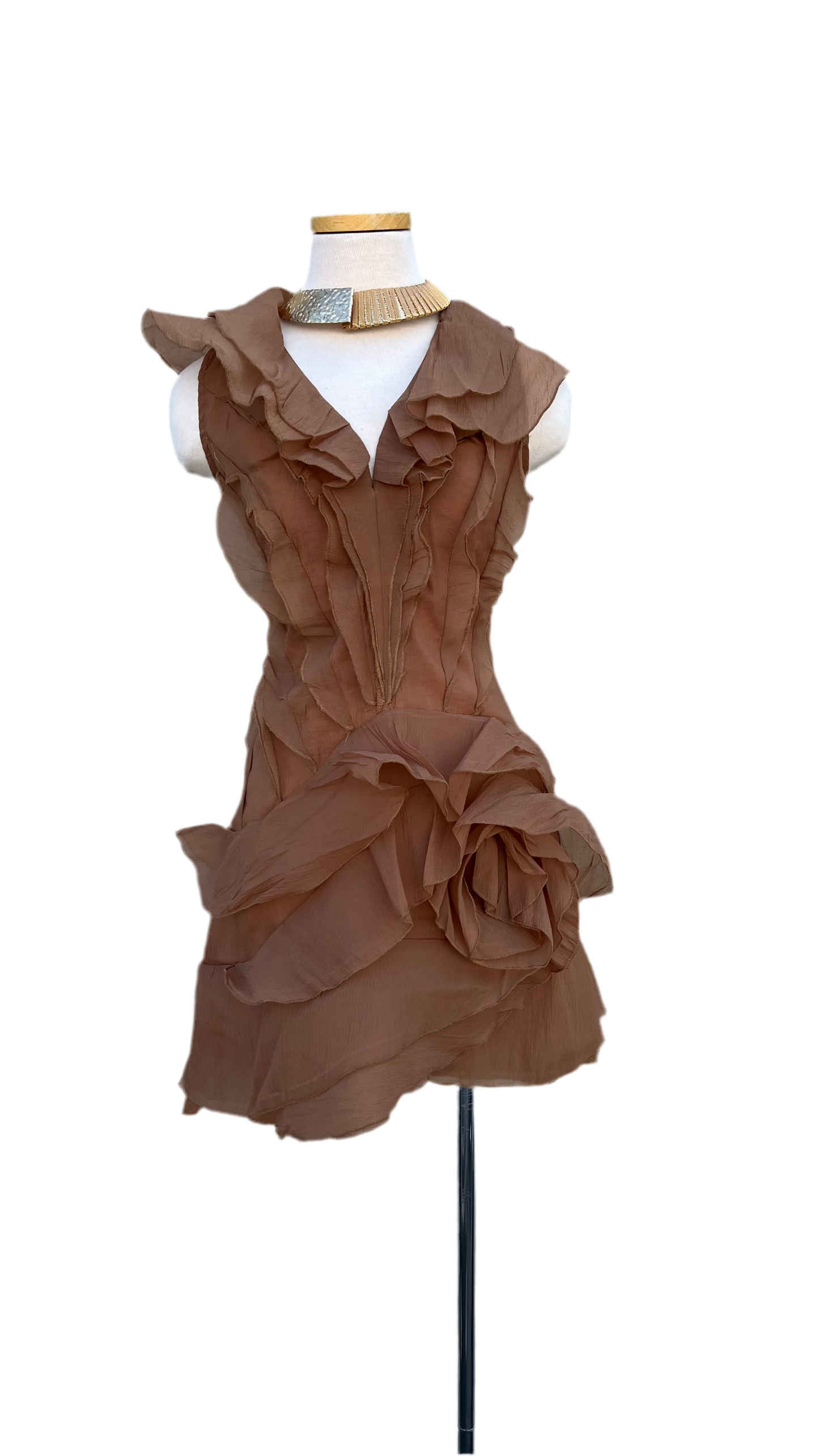 Brown short dress
