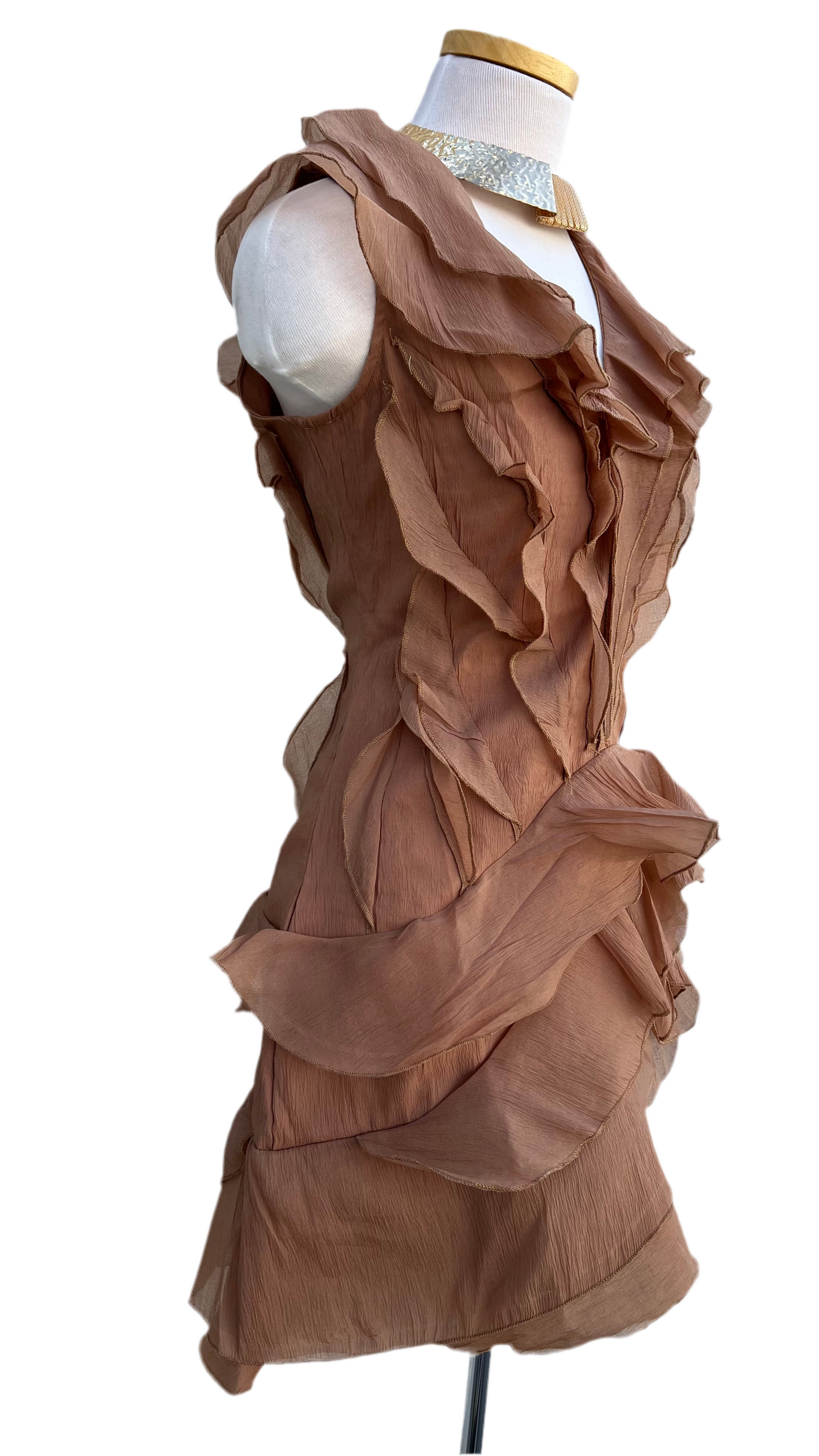 Brown short dress