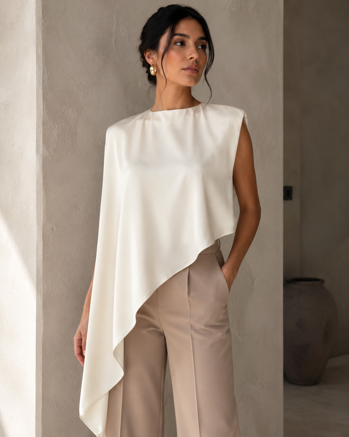 Grace ivory Cape Top