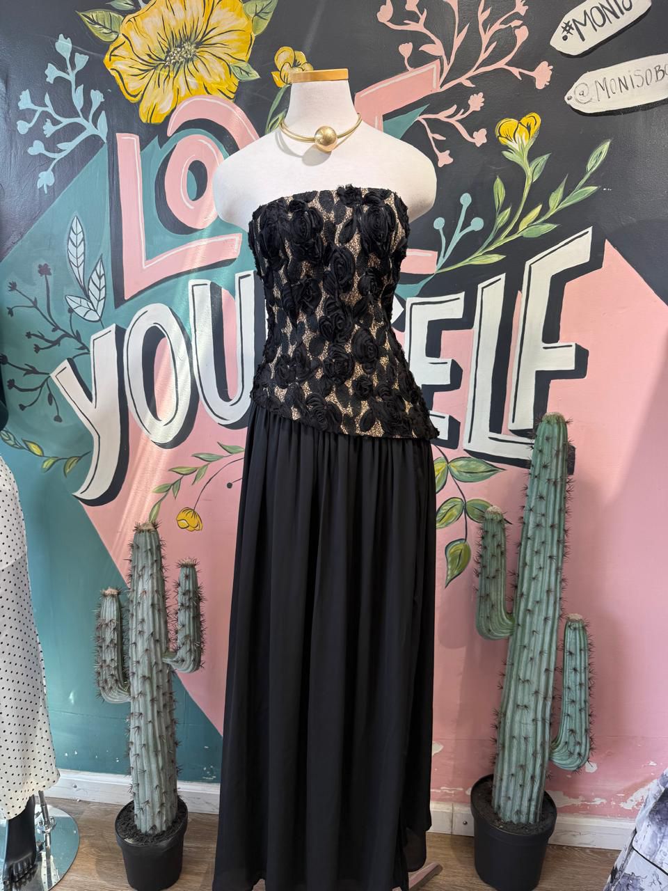 Noir Blossom Gown