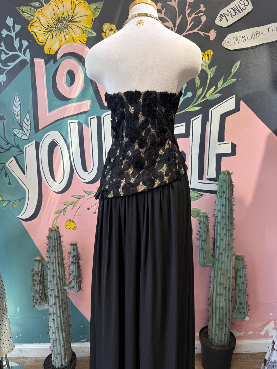 Noir Blossom Gown
