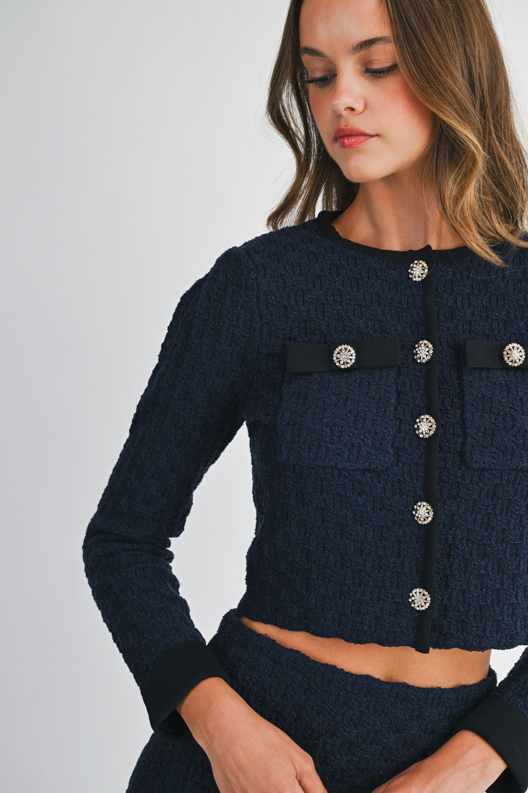 Chic Noir Tweed Duo