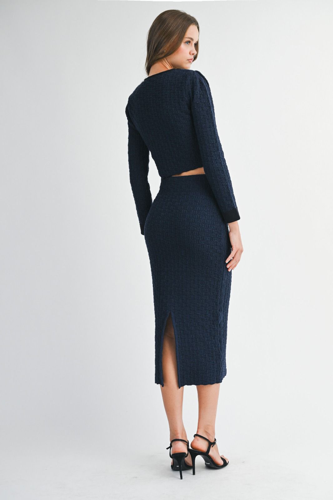Chic Noir Tweed Duo