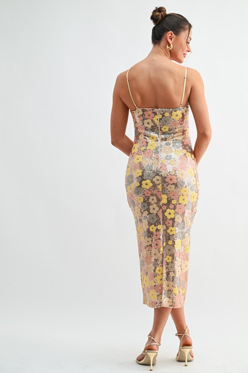 The Golden Bloom Dress
