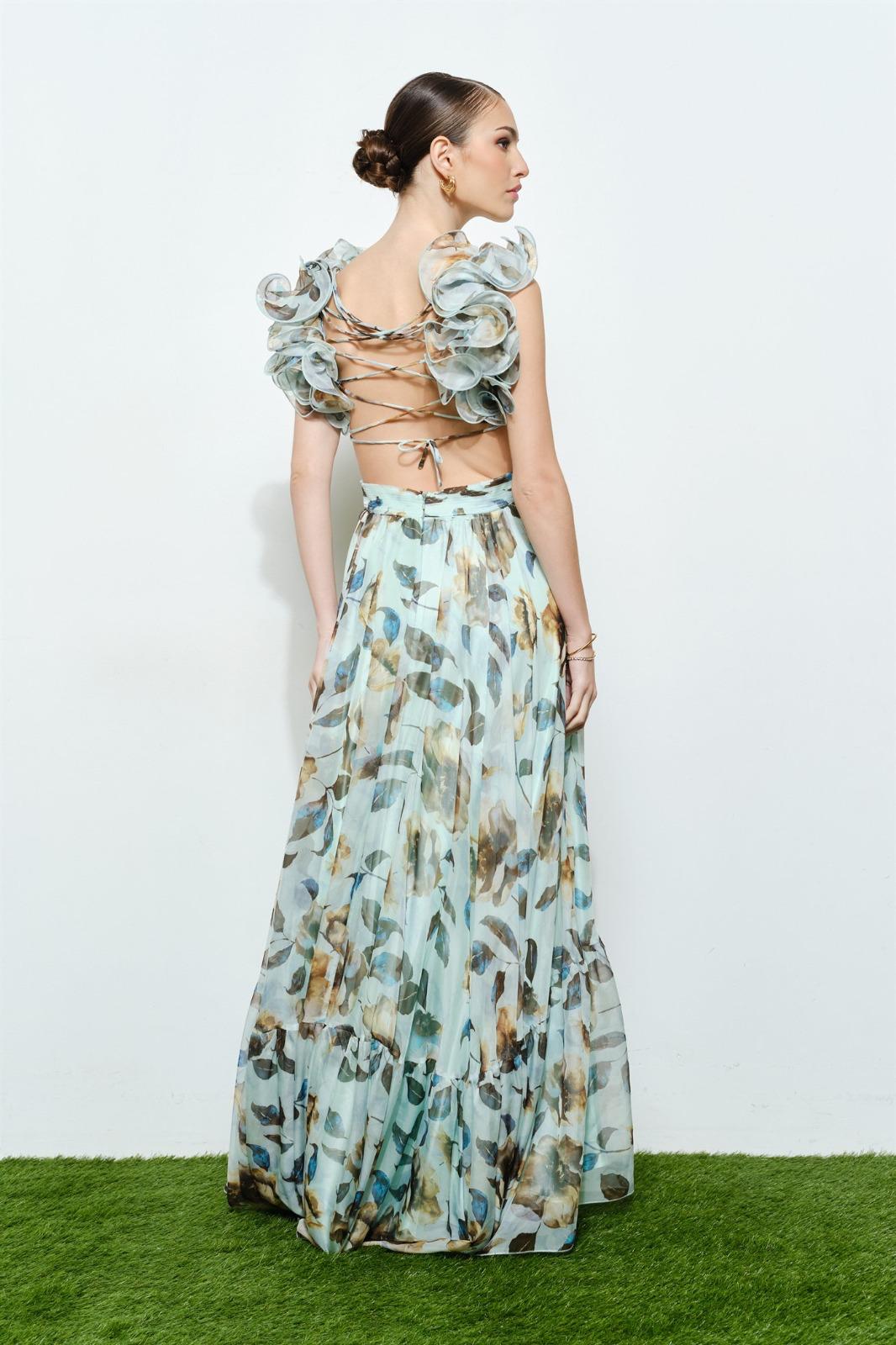 Botanical Dream Open Back Maxi