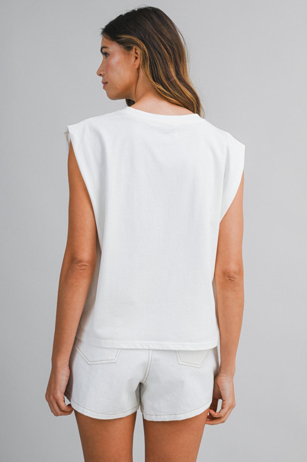Embroidered White Duo