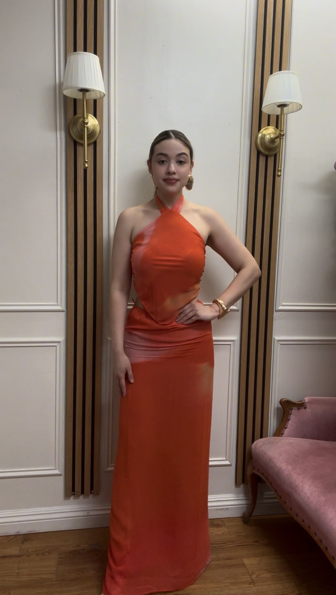 Tangerine Halter