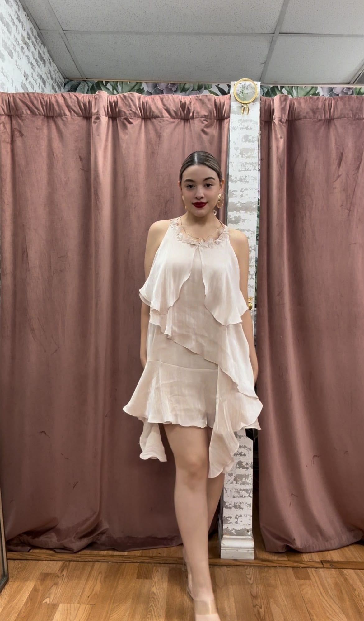 Champagne Ruffle Mini