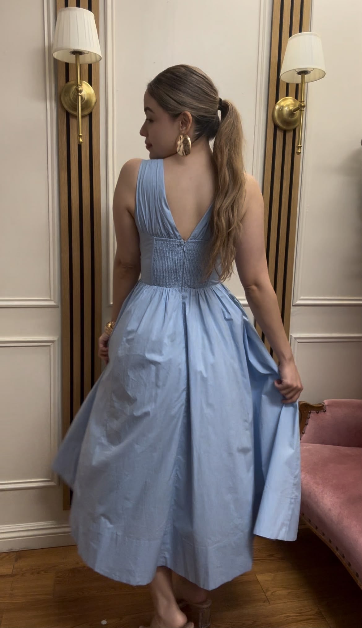 Sky Blue Midi