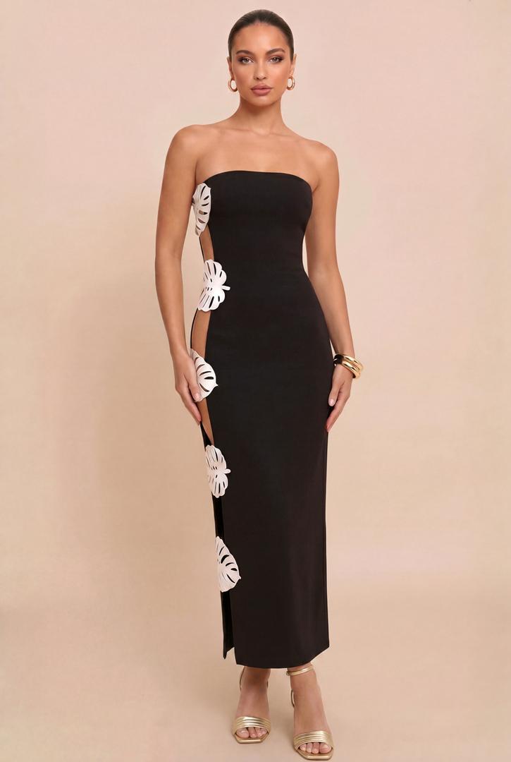 Monstera Cut Out Gown