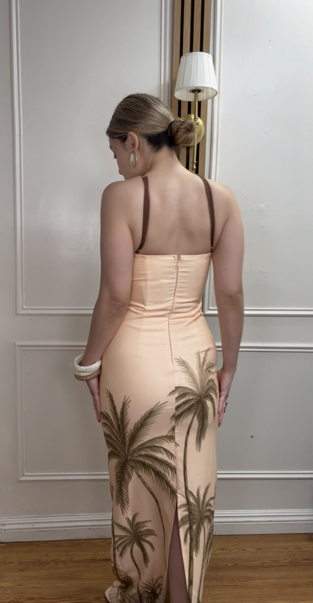 Palm Oasis Column Dress