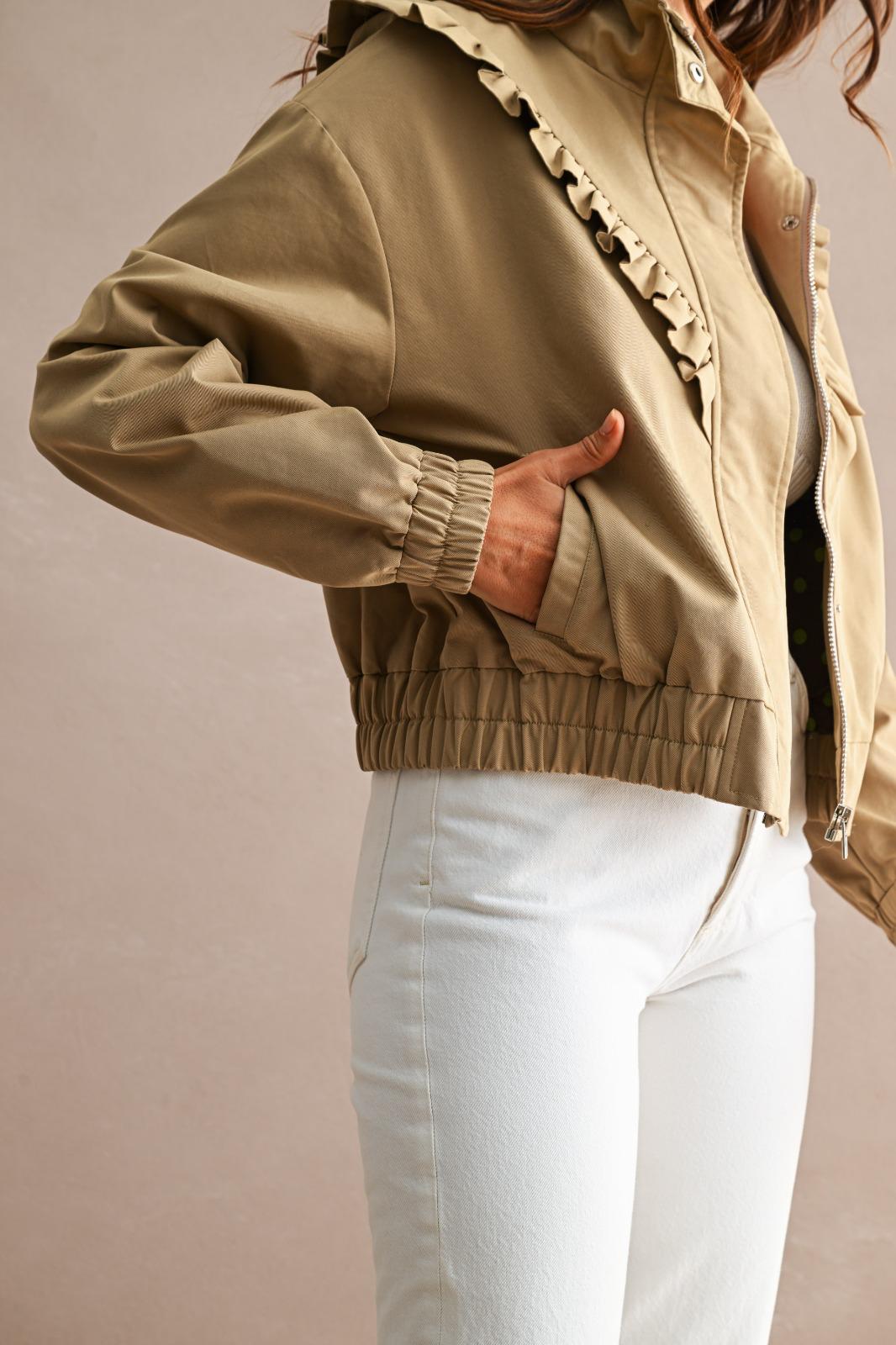 Prairie Ruffle Crop Jacket