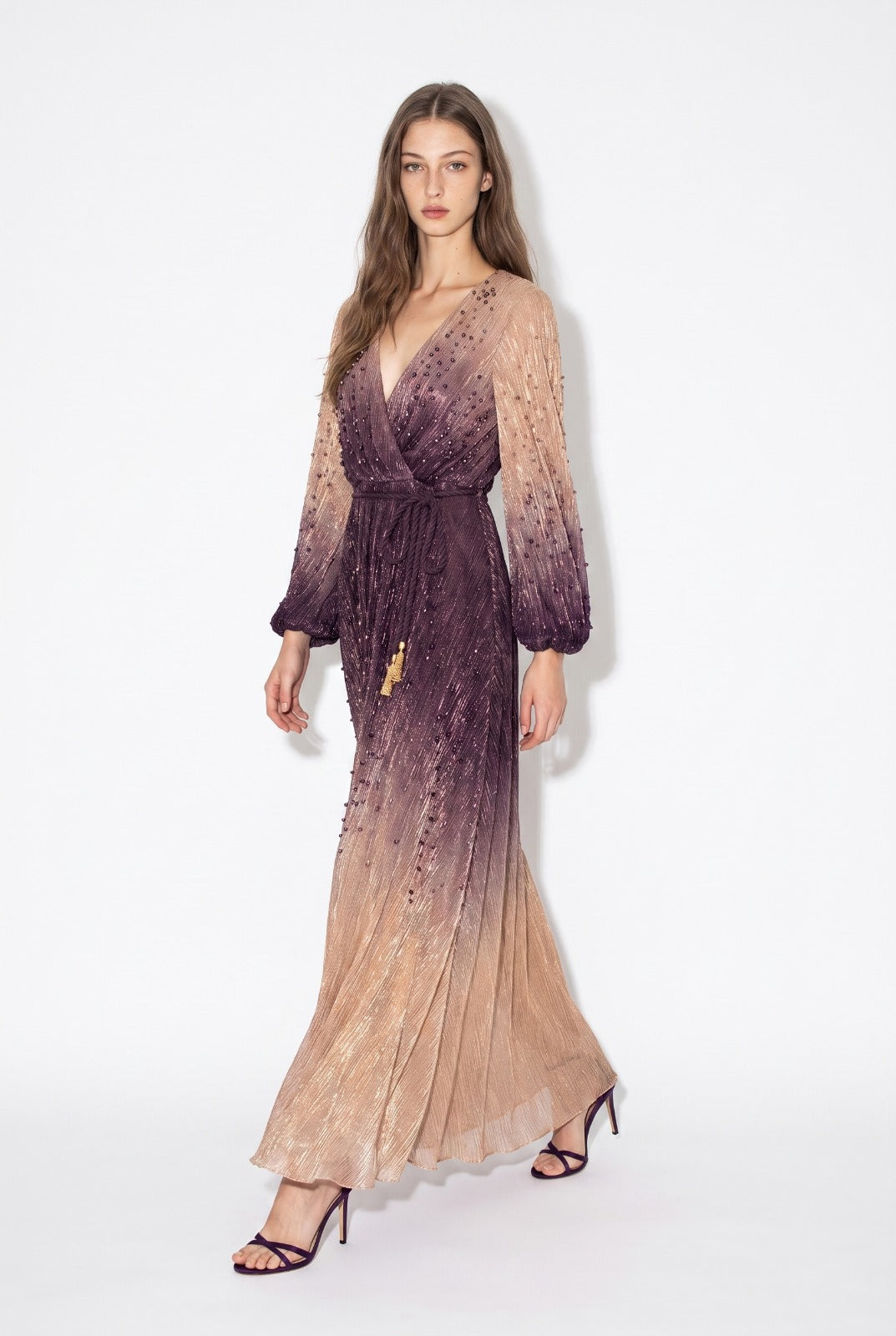 Twilight Pearl Wrap Gown