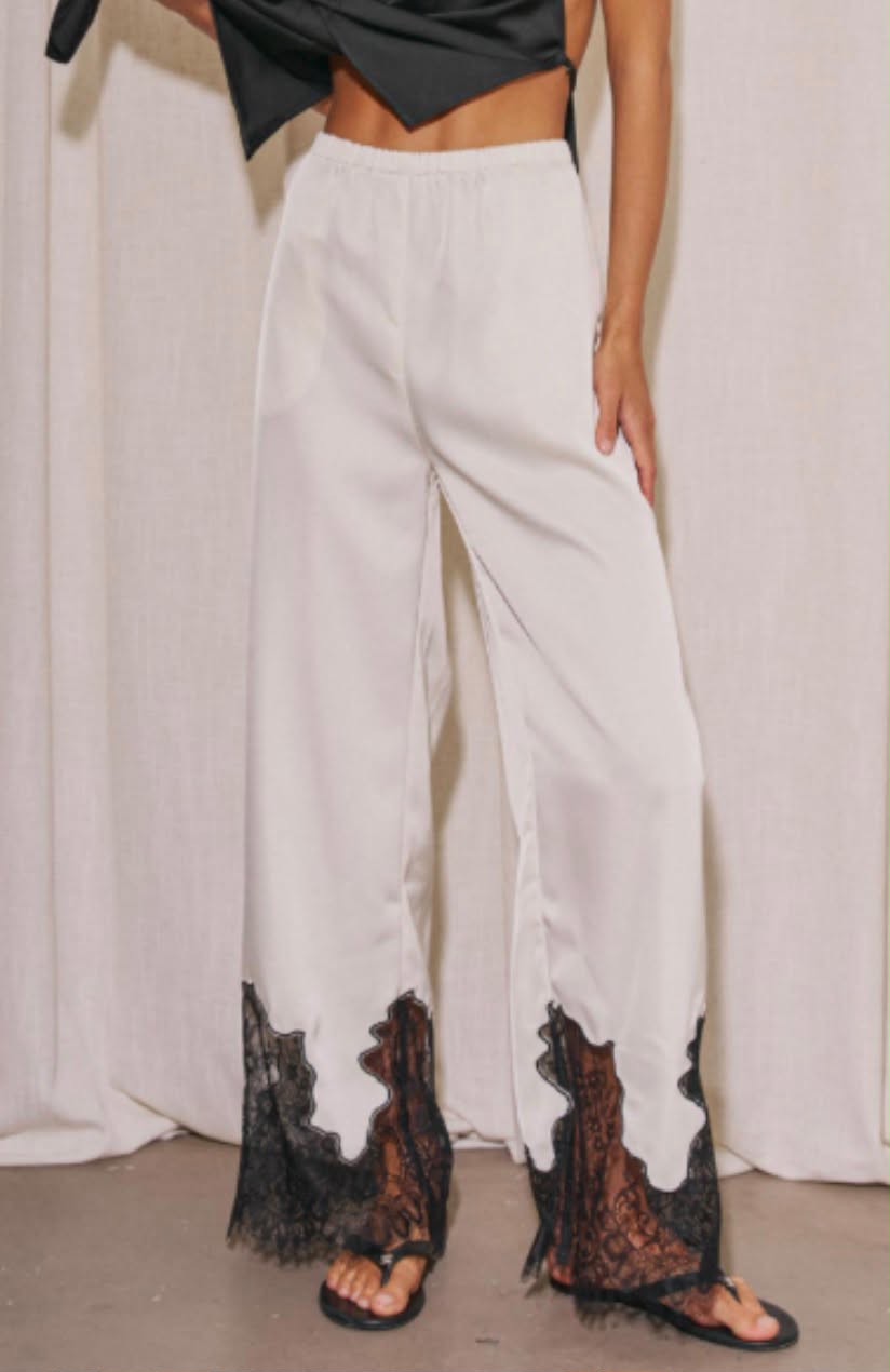 Ivory Lace Hem