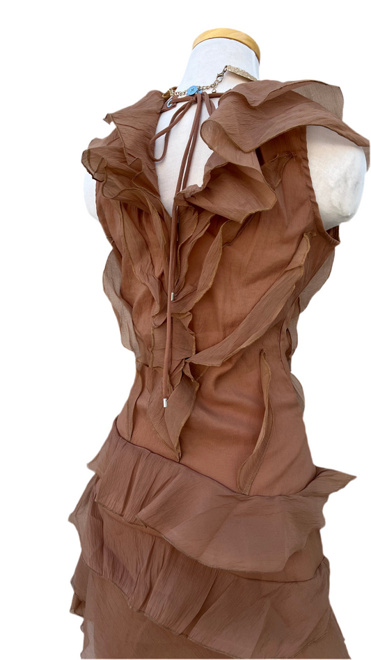 Brown short dress