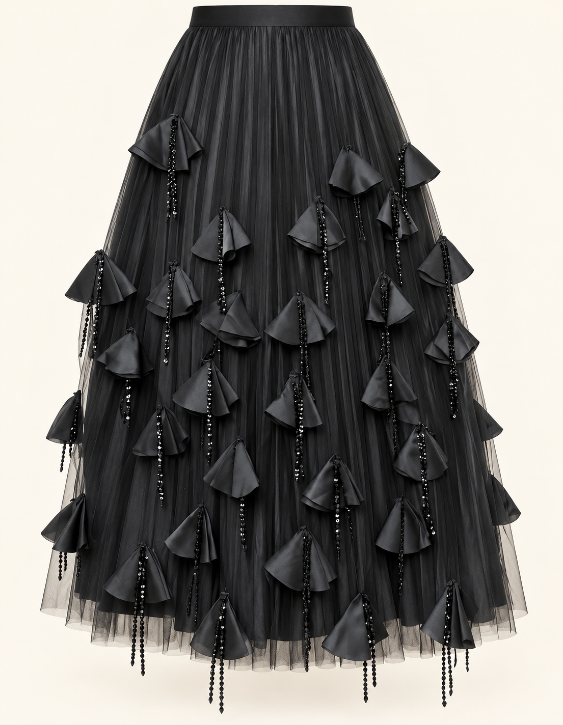 Black skirt , soft and elegant sequin.