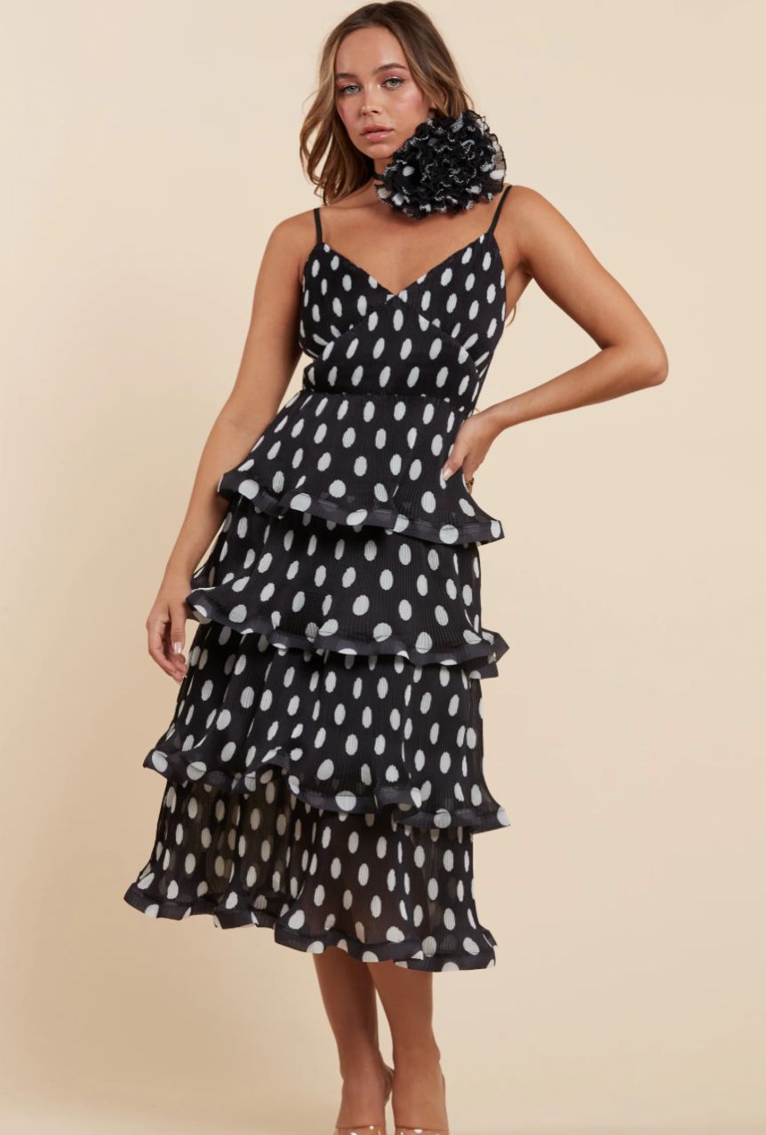 Classic Chic Polka Dot Dress