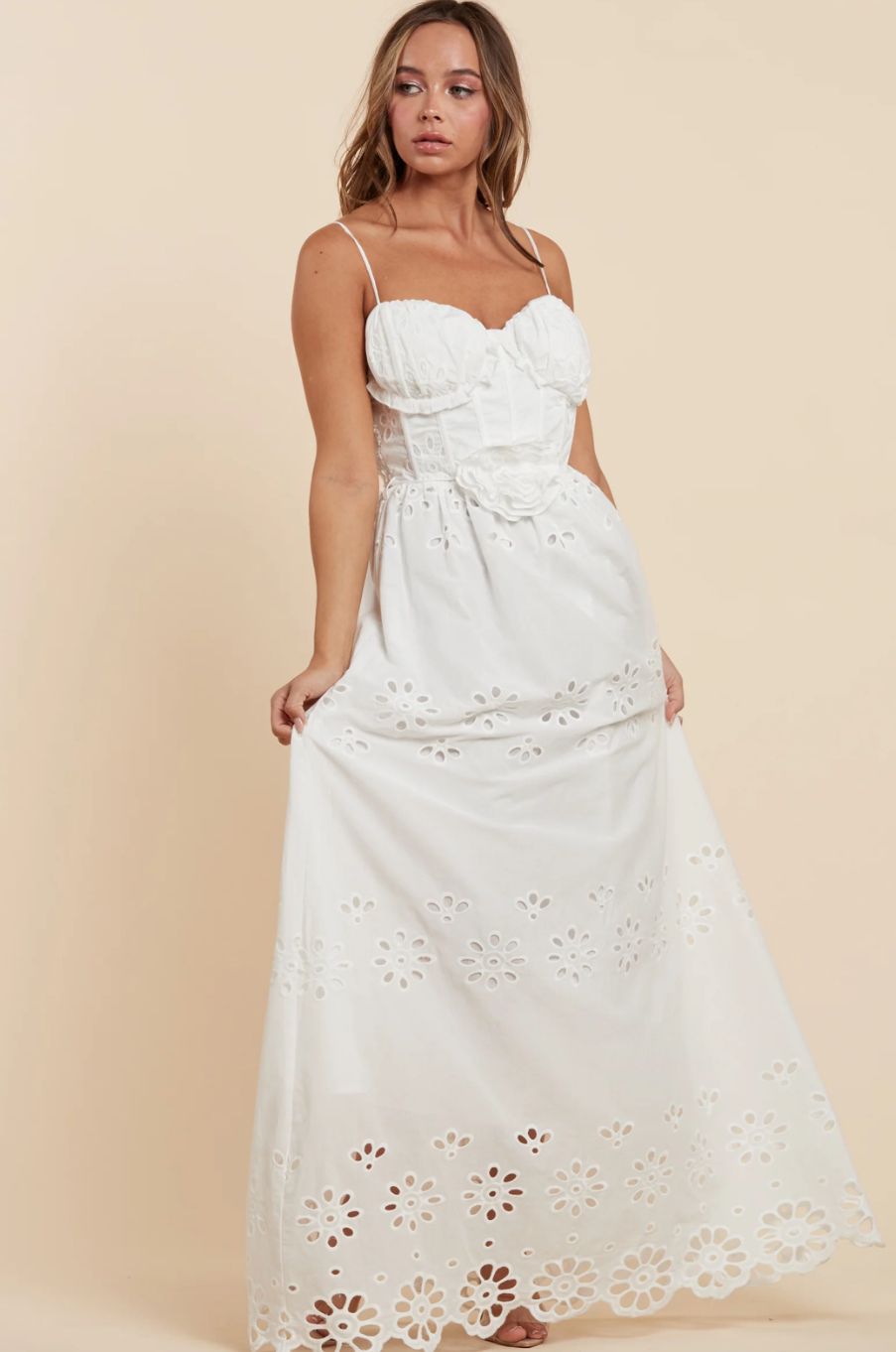 Ethereal Lace Maxi Dress