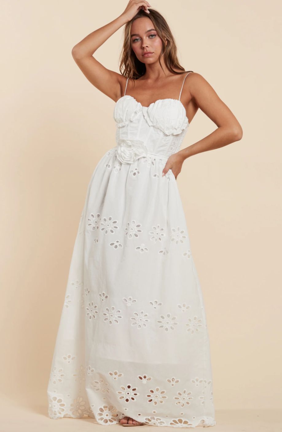 Ethereal Lace Maxi Dress