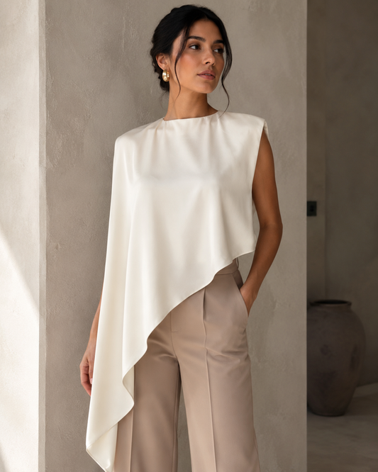 Grace ivory Cape Top
