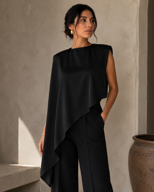 Grace black Cape Top