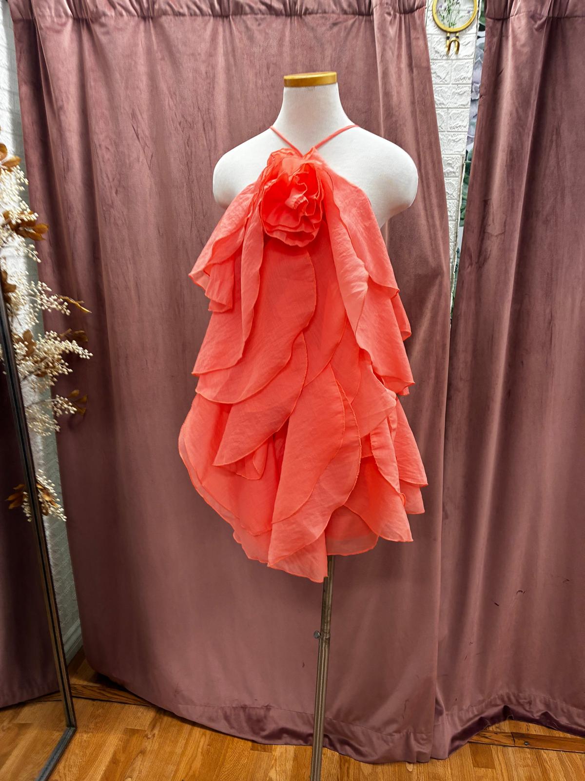 Sunset Petals Mini Dress