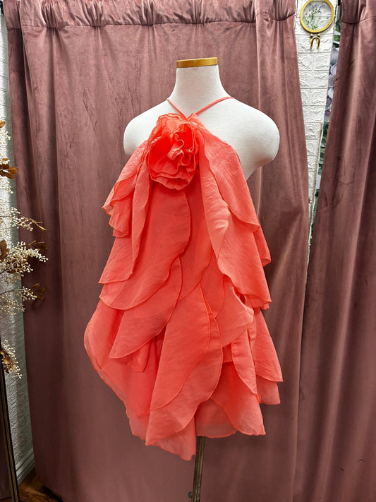 Sunset Petals Mini Dress