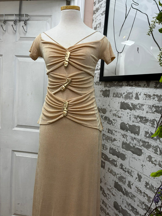 Golden Faces Gown