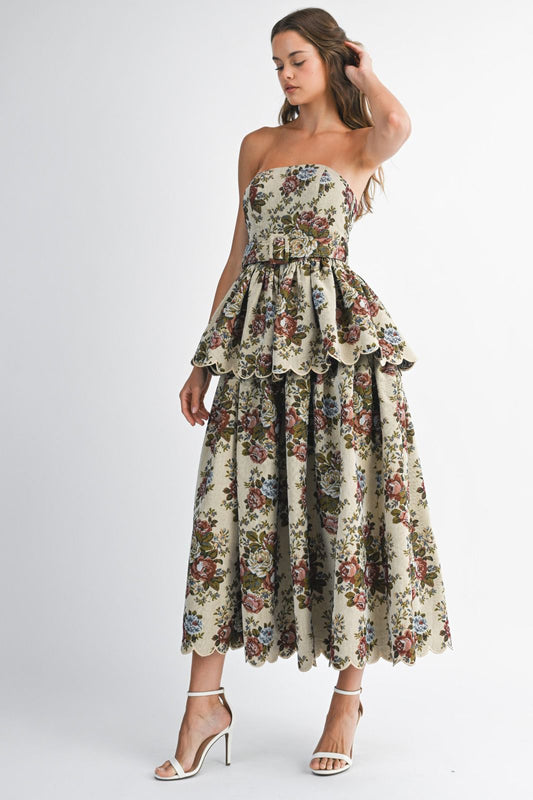 Vintage Petals Dress