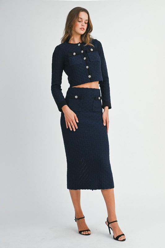 Chic Noir Tweed Duo