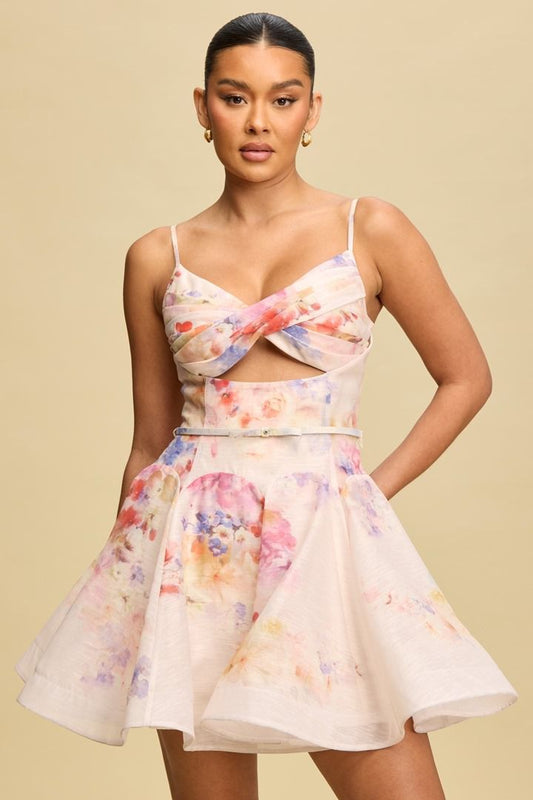 Dreamy Petals Mini Dress
