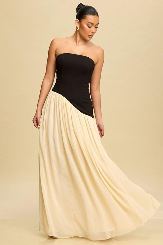 Midnight & Ivory Gown