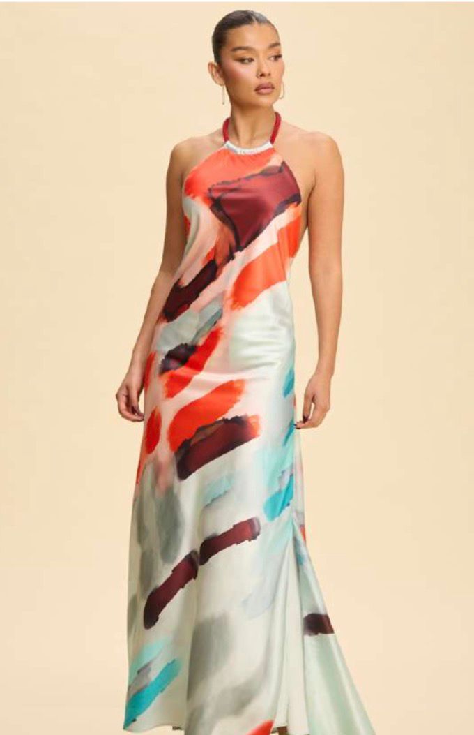 The Crimson Breeze Dress