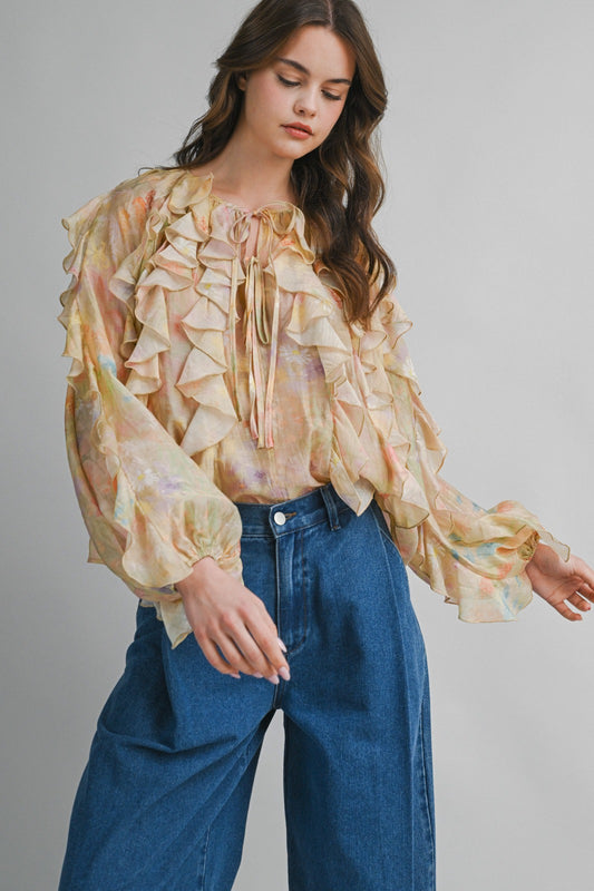 Golden Whisper Blouse