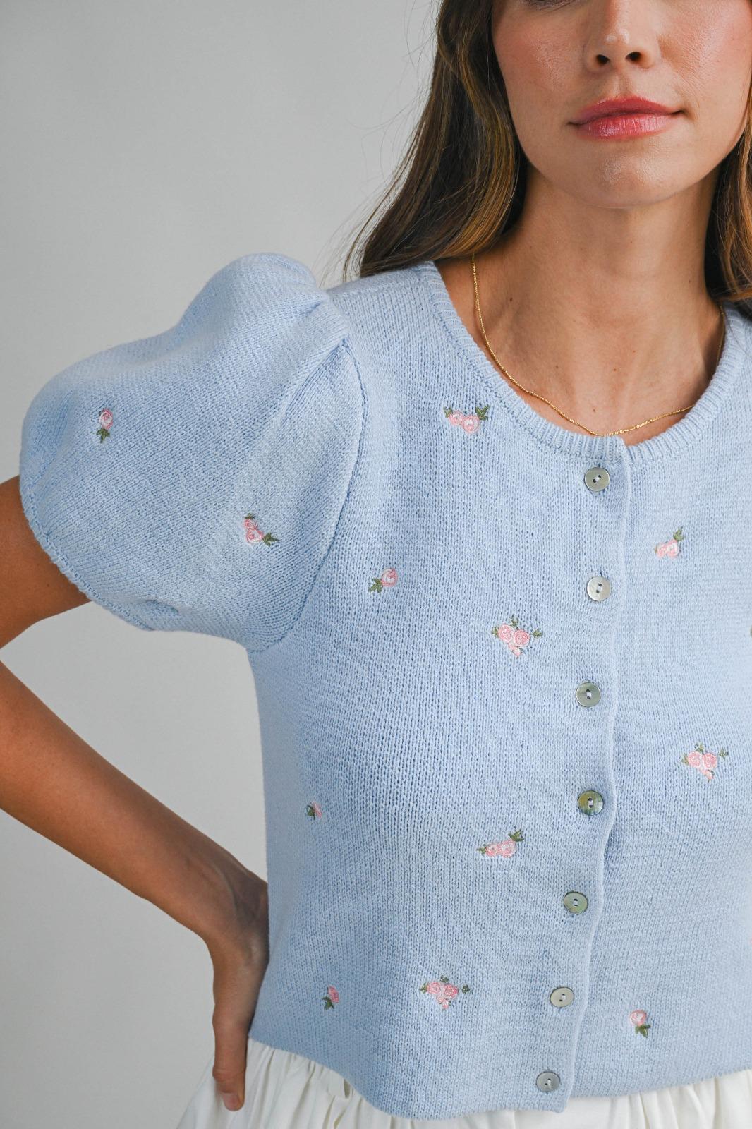 The Petite Rose Knit Top