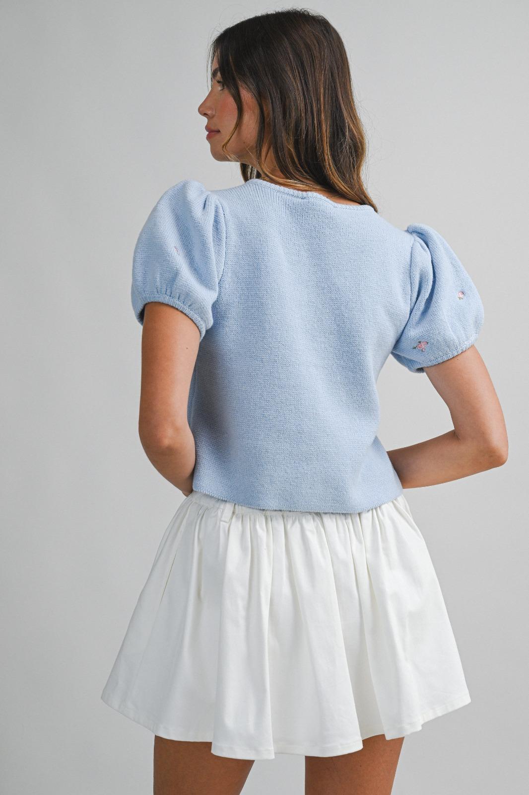 The Petite Rose Knit Top