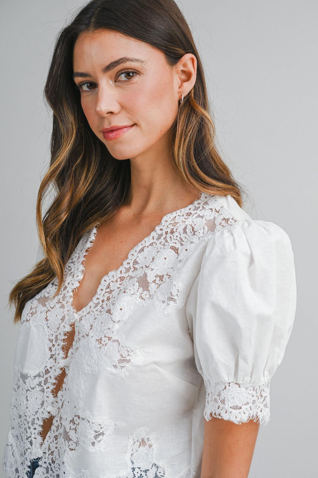The Bella Lace Blouse