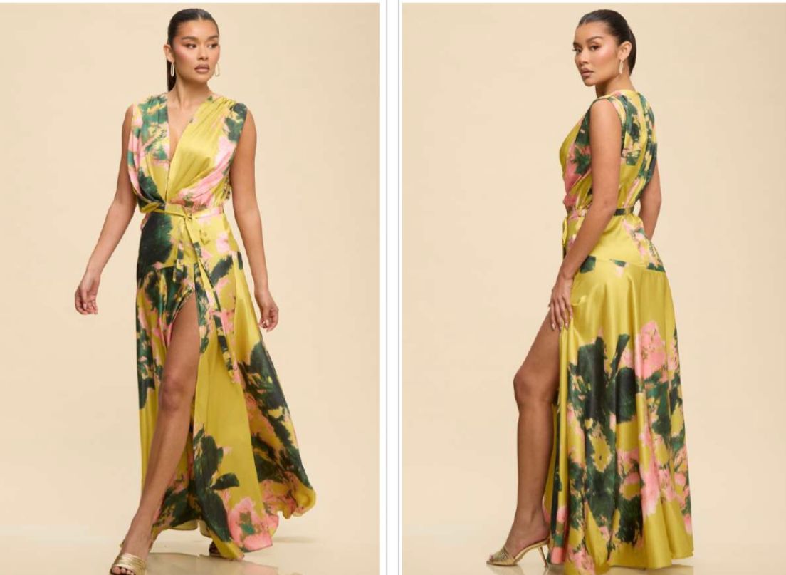 The Golden Bloom Dress