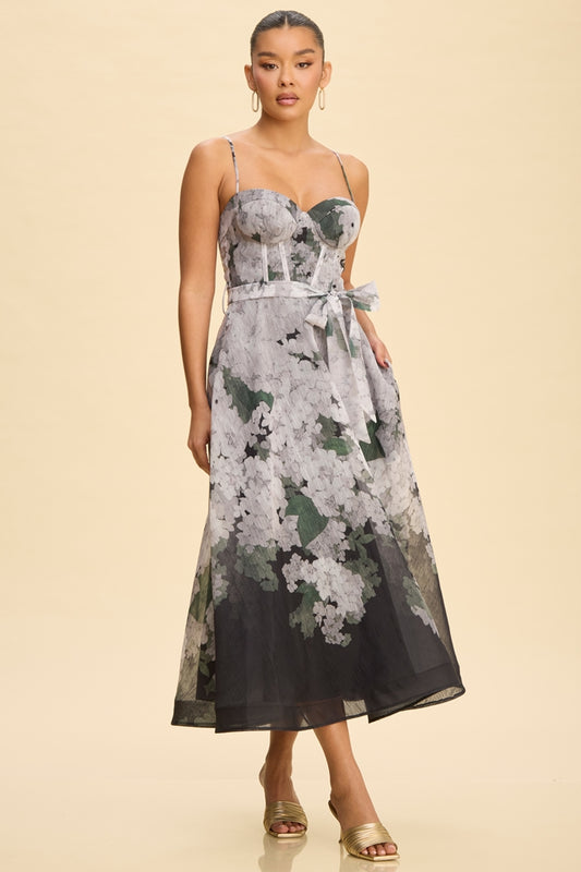 The Midnight Blossom Dress