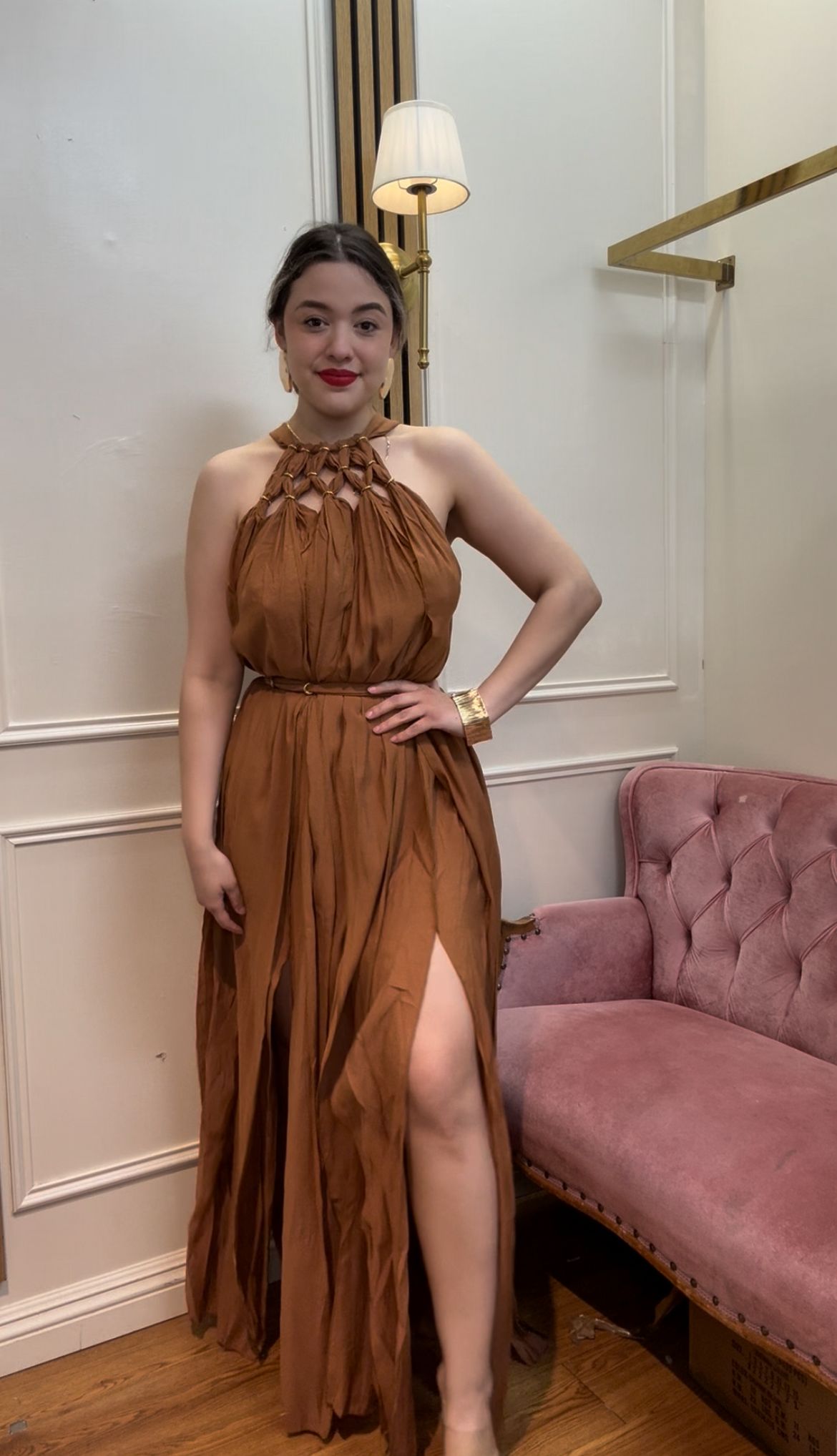Bronze Aura Dress