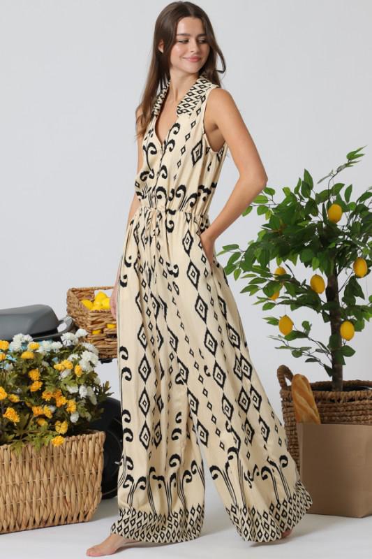 Marigold Satin Wide Leg Jumpsuit