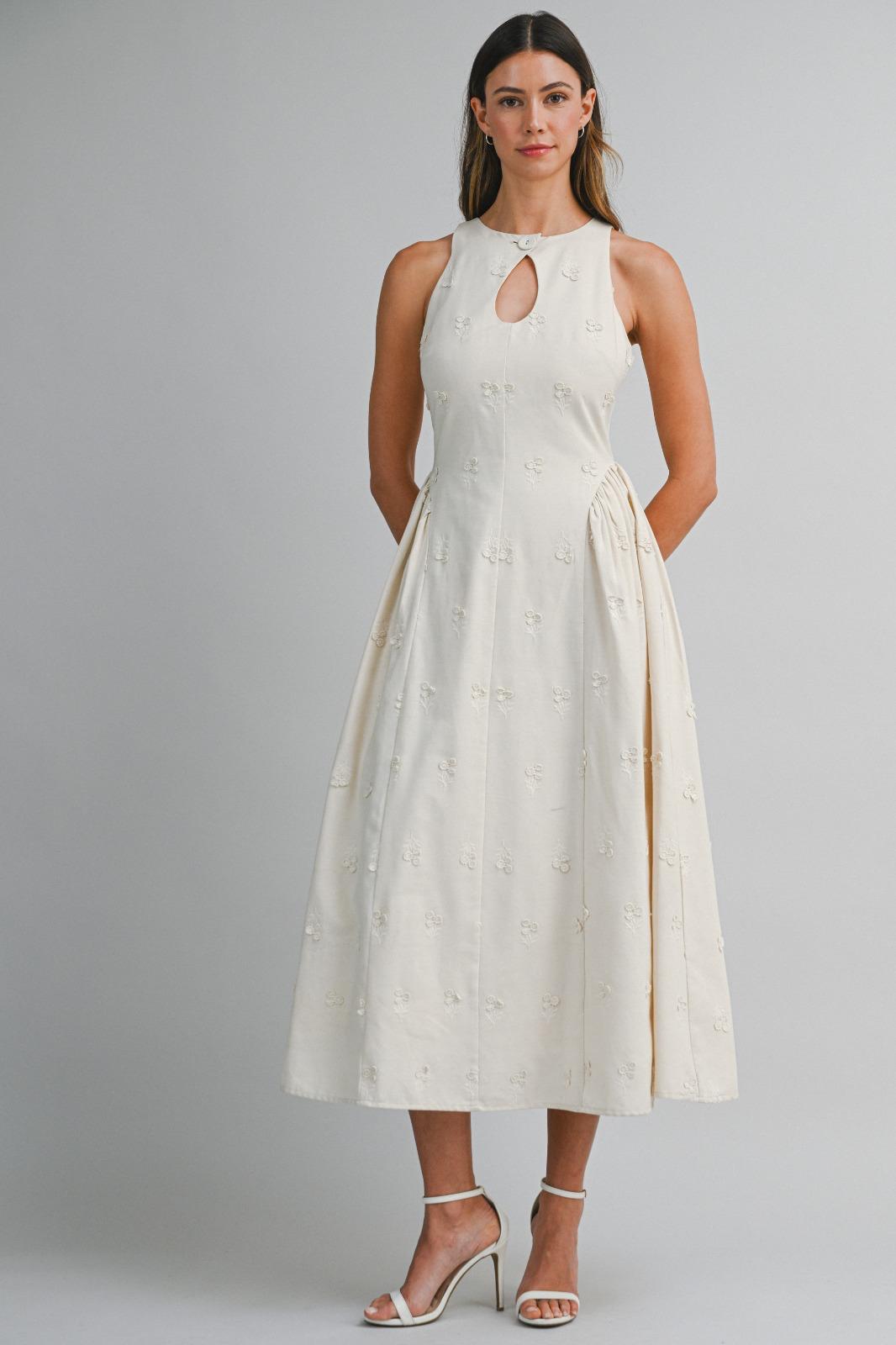 Saffron Peony Tie Back Dress
