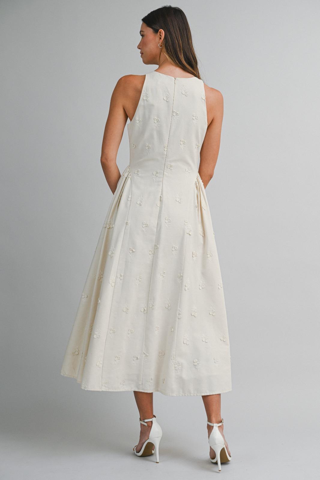 Saffron Peony Tie Back Dress