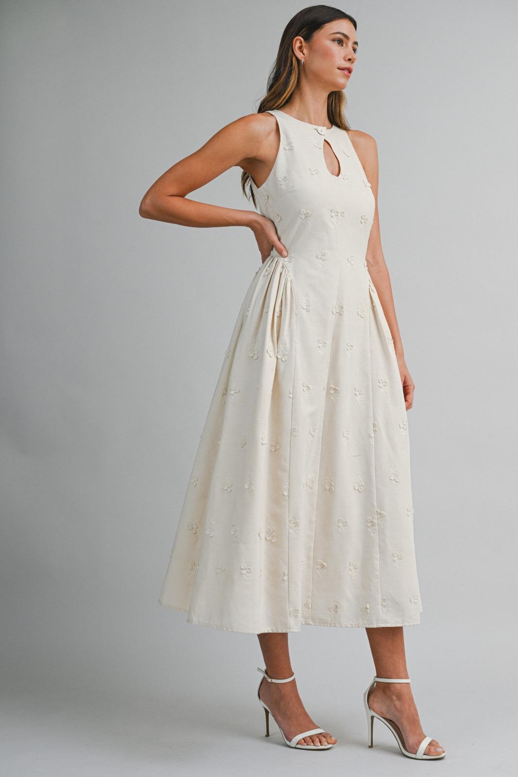 Saffron Peony Tie Back Dress