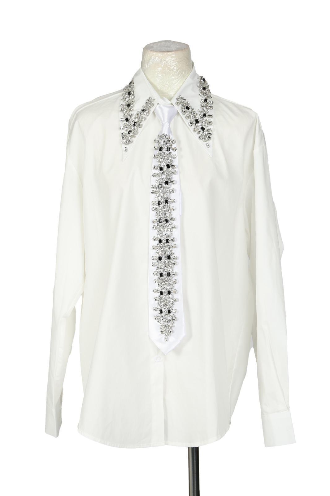 The Crystal Tie Jewel Shirt