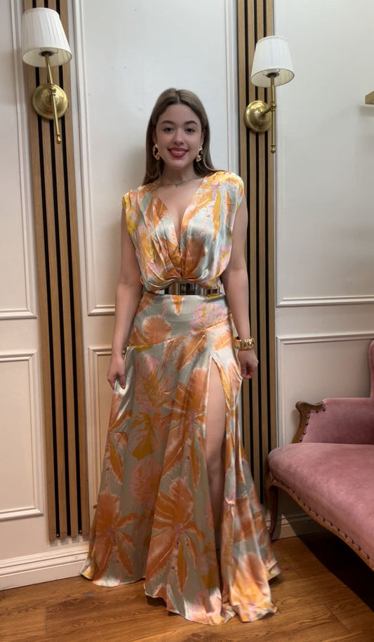 Golden Tropics Dress