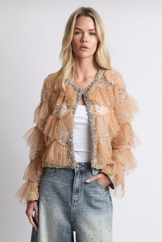 Tulle & Rhinestone Blazer