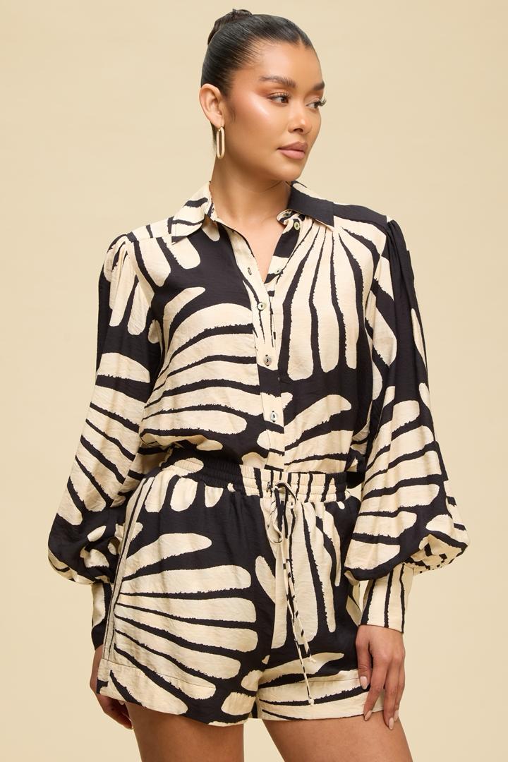 Abstract Ease Romper