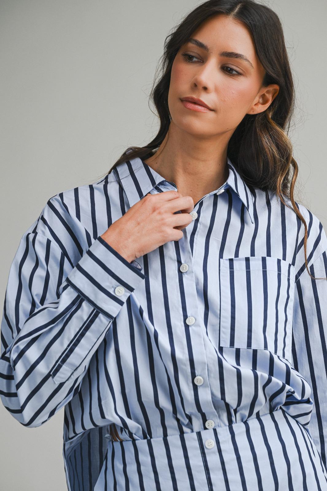 Navy & Blue Shirt Set