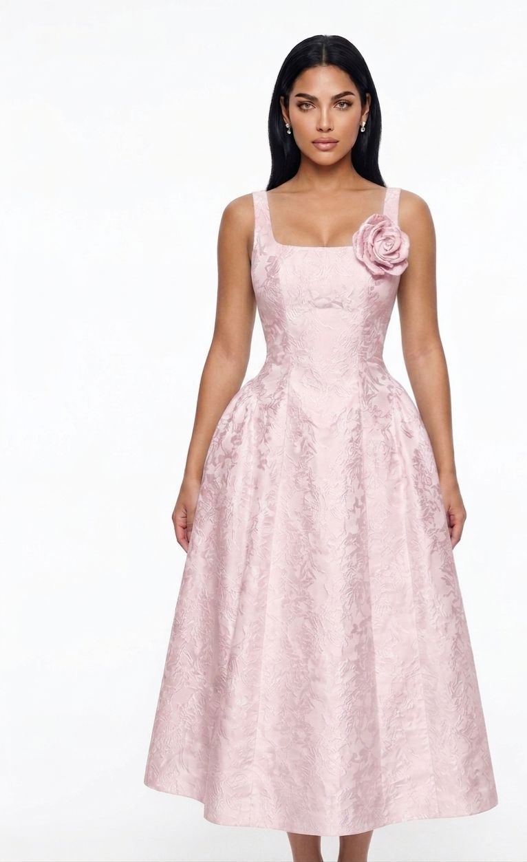 Blossom Brocade Midi